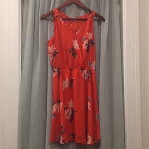 Bright floral dress